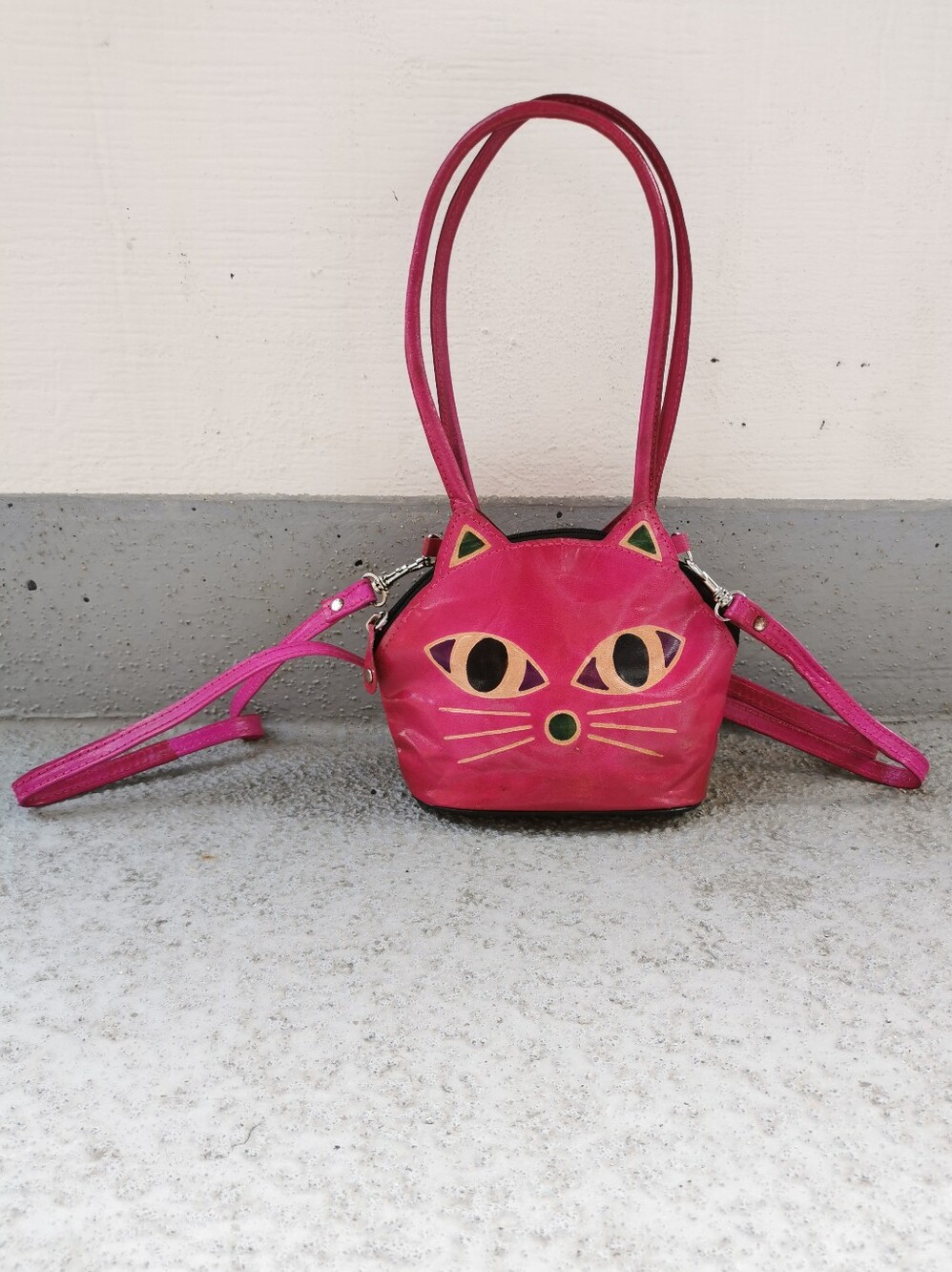 Vintage Leather Cat Bag